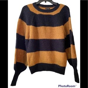 Who What Wear Crew Neck Striped Sweater XS